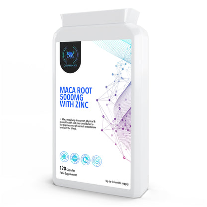 Maca Root - 5000mg with Zinc. 4 months supply