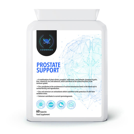 Prostate support with plant sterols, Zinc & Saw Palmetto. 1 month supply.