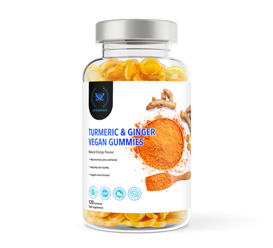 Turmeric & Ginger Vegan Gummies - up to 2 months supply.