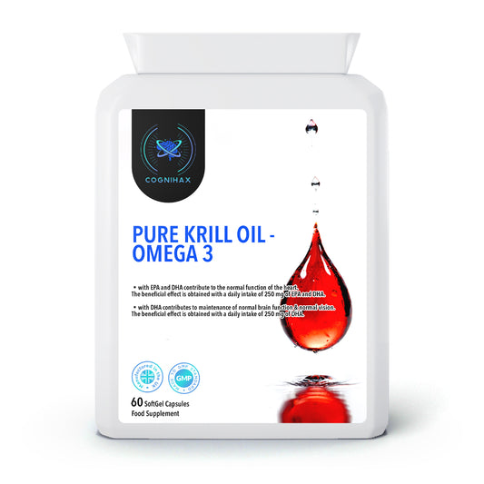 Pure Krill Oil - Omega 3 with EPA and DHA - 1000mg. 1 month supply.