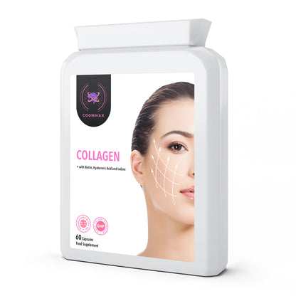 Collagen with Biotin, Hyaluronic Acid and Iodine - 1 month supply.