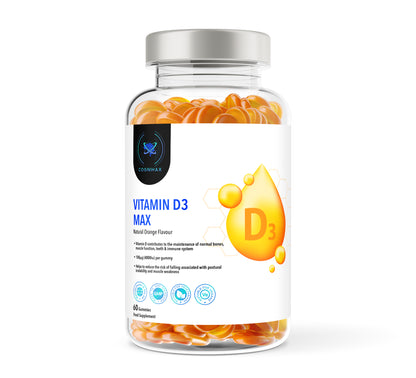 Vitamin D3 Max - Orange flavour Gummies - 4000iu
