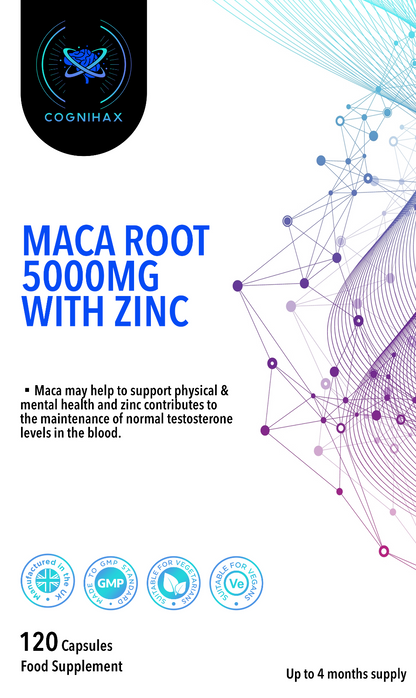 Maca Root - 5000mg with Zinc. 4 months supply