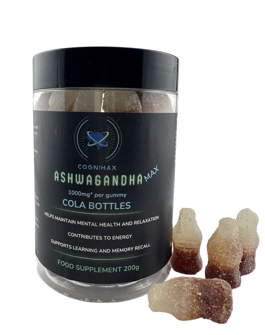 Bottle of ashwagandha gummies